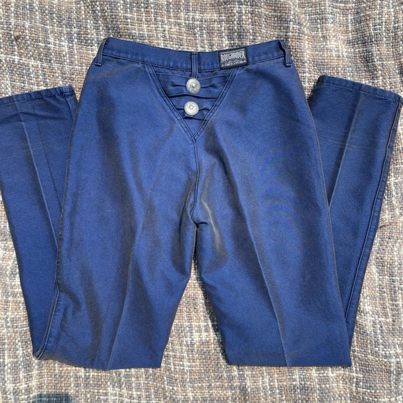 Metallic Blue Rough Rider Jeans - Picture 2 of 6